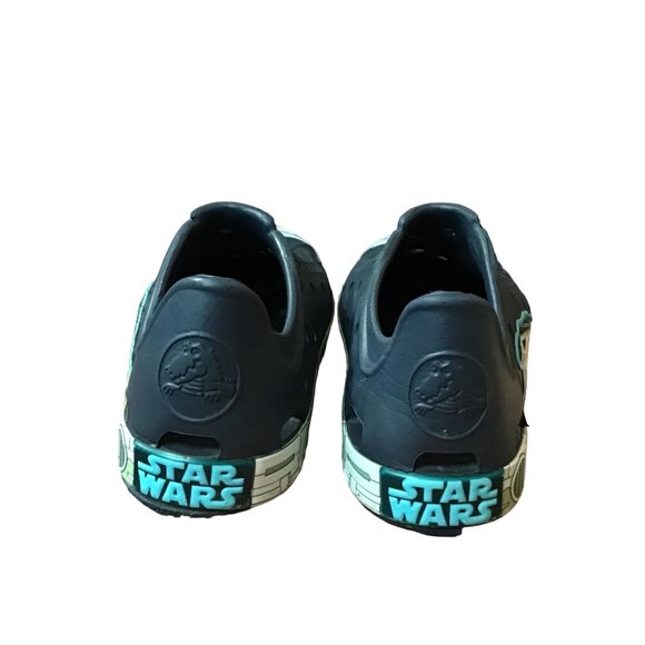 Crocs Bump It Shoes Little Boy Size 12C Blue Star Wars Millennium Falcon Sneaker - Picture 4 of 10